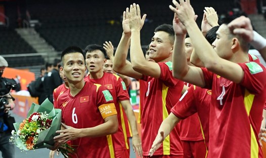Tuyển futsal Việt Nam được dự báo gặp nhiều khó khăn trước đương kim á quân Nga ở vòng 1/8 FIFA Futsal World Cup 2020. Ảnh: VFF
