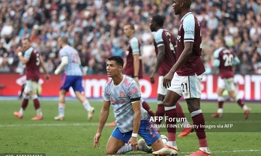 Ronaldo nhiều khả năng sẽ được nghỉ ngơi khi M.U gặp West Ham ở Cúp Liên đoàn. Ảnh: AFP