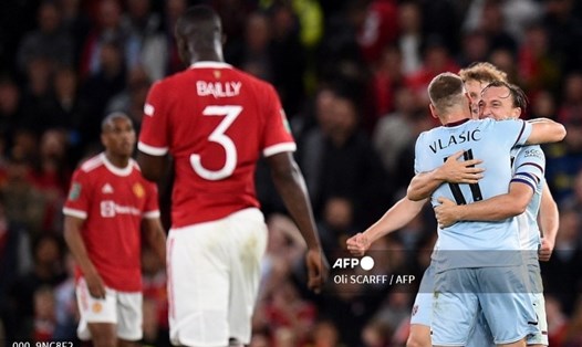 Man United dừng bước tại vòng 3 Cúp Liên đoàn Anh. Ảnh: AFP