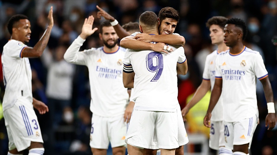 Một trận đấu thăng hoa của Marco Asensio, Karim Benzema cùng các đồng đội. Ảnh: Real Madrid