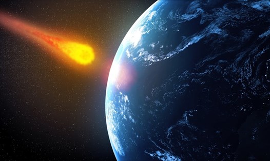 Minh họa tiểu hành tinh nguy hiểm sắp lao xuống Trái đất. Ảnh: AFP/Getty