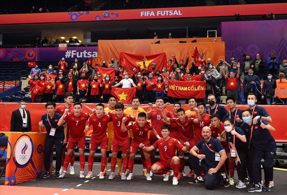 Đội tuyển futsal Việt Nam tự tin ở sân chơi World Cup. Ảnh: T.L