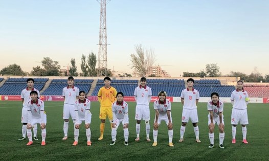 Đội tuyển nữ Việt Nam có khởi đầu thuận lợi tại vòng loại Asian Cup nữ 2022.  Ảnh: Thu Trang