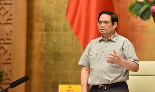 Thủ tướng Phạm Minh Chính kết luận cuộc họp. Ảnh: Nhật Bắc