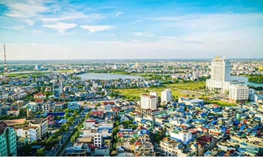 Diện mạo đô thị tỉnh Nam Định có sự thay đổi rõ rệt theo hướng hiện đại. Ảnh: NC