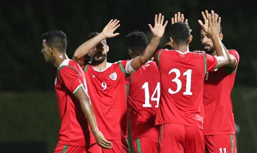 Tuyển Oman có trận thắng đậm trước Nepal để chuẩn bị cho trận gặp tuyển Việt Nam. Ảnh: OFA.