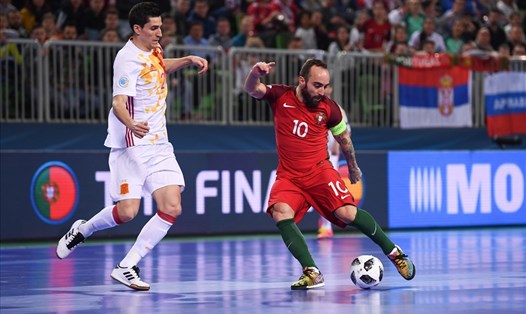 Tuyển futsal Bồ Đào Nha từng thắng Tây Ban Nha 3-2 tại chung kết EURO 2018 nhưng lịch sử khó lòng lặp lại. Ảnh: Twitter.