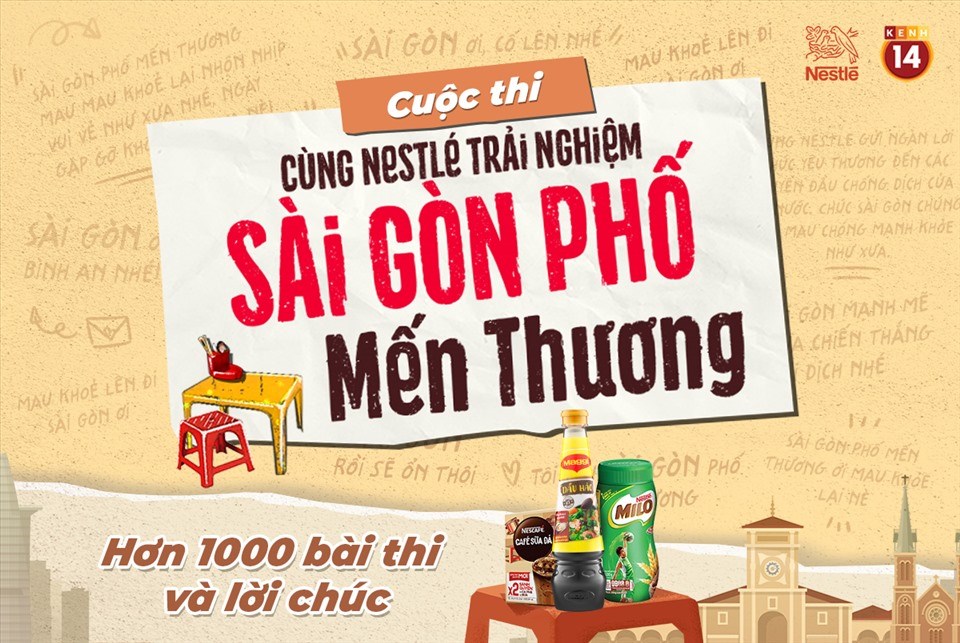 Hơn 1.000 bài tham gia cuộc thi “Cùng Nestlé trải nghiệm Sài Gòn Phố mến thương” là hình ảnh về các món ăn đường phố quen thuộc và những lời chúc sớm ổn định và khỏe lại. Hơn 1.000 bài tham gia cuộc thi “Cùng Nestlé trải nghiệm Sài Gòn Phố mến thương” là hình ảnh về các món ăn đường phố quen thuộc và những lời chúc sớm ổn định và khỏe lại.