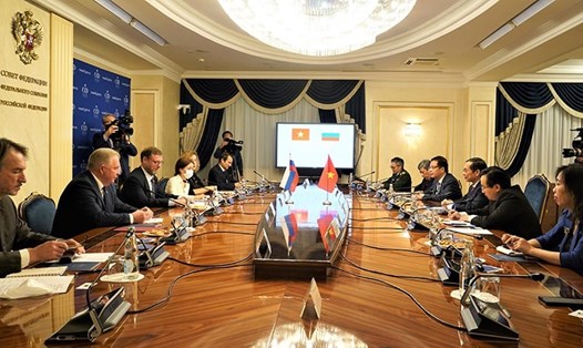 Bộ trưởng Ngoại giao Bùi Thanh Sơn đang ở thăm chính thức Liên bang Nga theo lời mời của Bộ trưởng Ngoại giao Nga Sergei Lavrov. Ảnh: Bộ Ngoại giao