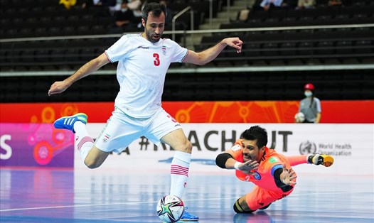 iran dừng chân ở tứ kết FIFA Futsal World Cup 2021 sau khi thua ngược 2-3 trước Kazakhstan. Ảnh: FIFA