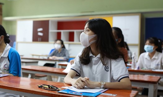 Thí sinh tham dự kỳ thi  thi tốt nghiệp THPT năm 2021. Ảnh: Hải Nguyễn.