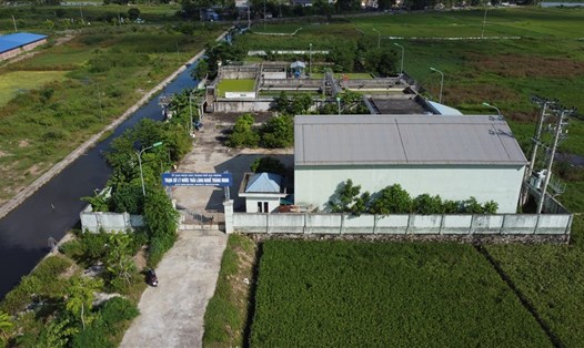 Trạm xử lý nước thải làng nghề Tràng Minh (Kiến An, Hải Phòng) nhiều năm chưa đi vào hoạt động. Ảnh: ĐL