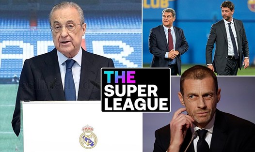 UEFA của Chủ tịch Aleksander Ceferin cuối cùng đã không thể bắt European Super League dừng lại. Ảnh: Daily Mail