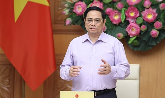 Thủ tướng Phạm Minh Chính phát biểu mở đầu Hội nghị. Ảnh: Dương Giang