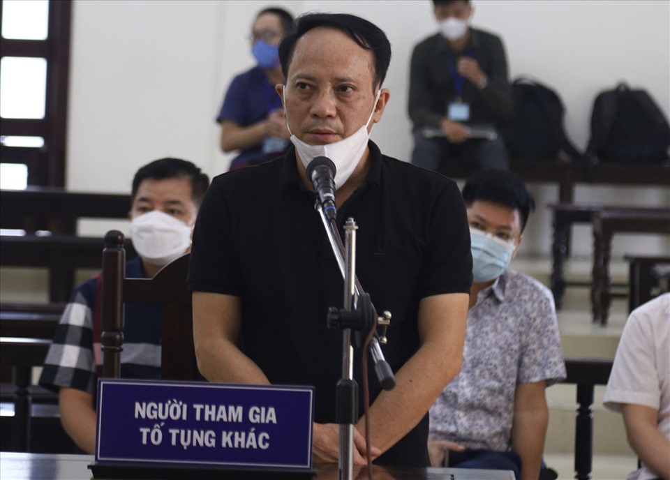 Ông Đào Kiều Lâm - Giám đốc Công ty Minh Phương, chủ biệt thự Tam Đảo tại phiên toà phúc thẩm. Ảnh: V.Dũng