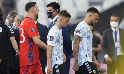 Các cầu thủ đội tuyển Argentina không phải cách ly khi từ nước ngoài về, nhưng sẽ phải qua Croatia rồi mới về Anh để không phải thực hiện quy định cách ly. Ảnh: FIFA