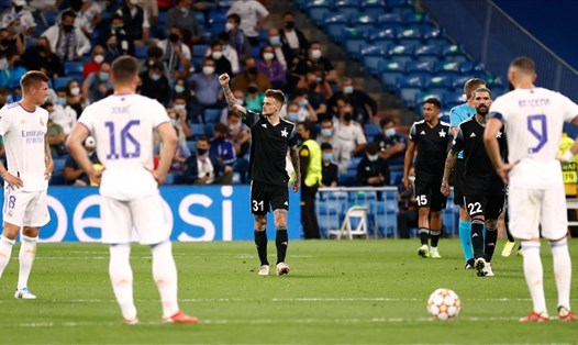 Các cầu thủ khách đến từ Moldova đã tạo nên cú sốc cực lớn ngay trong lần đầu tiên đối đầu gã khổng lồ Real Madrid tại sân Bernabeu. Ảnh: UEFA