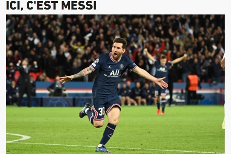 Báo chí châu Âu hết lời ca ngợi Messi khi ghi bàn vào lưới Man City