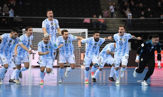 Tuyển futsal Argentina đặt quyết tâm tiến vào chung kết FIFA Futsal World Cup. Ảnh: FIFA