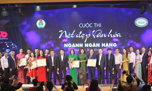 Cuộc thi “Nét đẹp văn hóa ngành Ngân hàng” - một trong những hoạt động kỷ niệm 70 năm thành lập Ngân hàng Việt Nam (ảnh chụp trước thời điểm tháng 4.2021). Ảnh: CĐNH