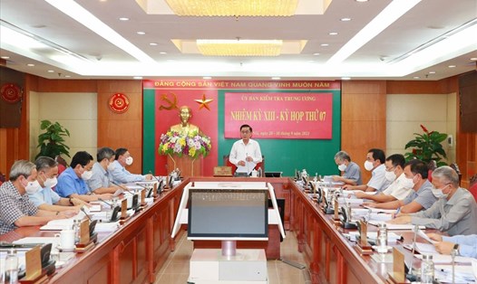 Uỷ ban Kiểm tra Trung ương họp kỳ họp thứ 7 tại Hà Nội. Ảnh UBKTTW