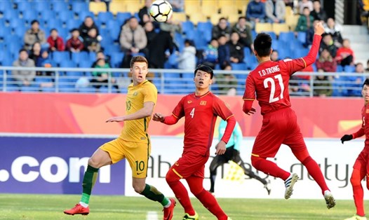 Ajdin Hrustic, ngôi sao của tuyển Australia hiện tại từng đá chính ở trận U23 Australia thua U23 Việt Nam 0-1 tại Giải U23 Châu Á 2018. Ảnh: AFC.