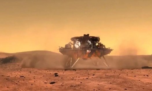 Tàu thám hiểm sao Hỏa của Trung Quốc. Ảnh: CNSA