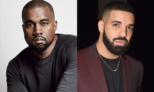 Kanye West và Drake đối đầu trên đường đua âm nhạc tháng 9. Ảnh: Billboard.