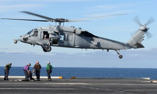 Hình minh họa một chiếc trực thăng MH-60S Sea Hawk thuộc phi đội trực thăng chiến đấu trên biển số 9 của Hải quân Mỹ. Ảnh: US Navy