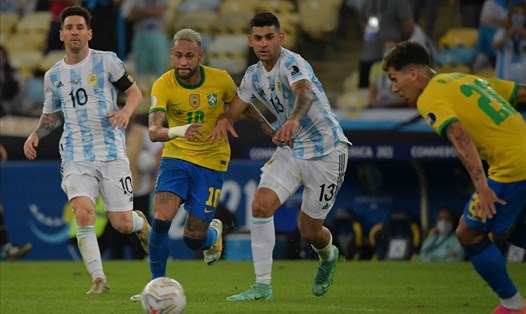 2 tháng sau trận chung kết Copa America, Brazil và Argentina tái đấu ở vòng loại World Cup 2022. Ảnh: CONMEBOL