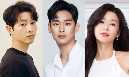 Song Joong Ki, Kim Soo Hyun, Jeon Ji Hyun lọt Top 8 ngôi sao kiếm tiền "khủng" nhất năm. Ảnh: Naver