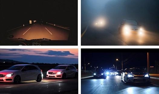 Kinh nghiệm lái xe ôtô an toàn vào ban đêm. Đồ họa: Trang Thiều