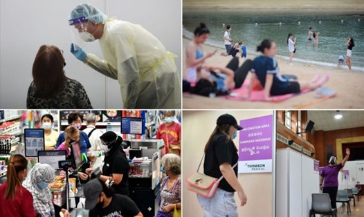 Singapore công bố biện pháp mới giảm lây nhiễm cộng đồng. Ảnh chụp màn hình
