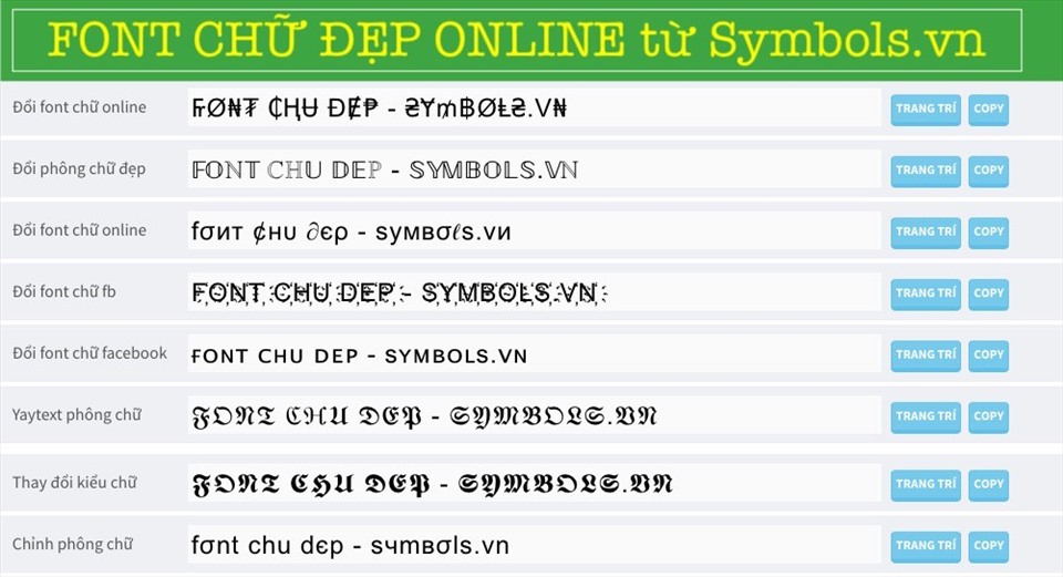 Tạo font chữ đẹp online với hàng nghìn chữ kiểu đẹp từ ứng dụng ...