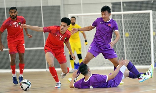 Đội tuyển Futsal Việt Nam có trận giao hữu chất lượng. Ảnh: VFF