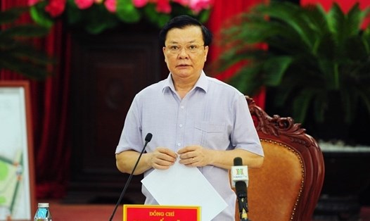 Bí thư Thành ủy Hà Nội Đinh Tiến Dũng khẳng định, việc thực hiện phương án phân 3 vùng từ ngày 6.9 nhằm đáp ứng yêu cầu phòng, chống dịch COVID-19 trên địa bàn Thủ đô. Ảnh: LĐ