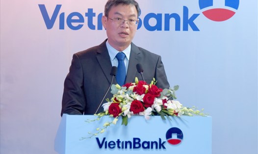 Ông Trần Minh Bình - Chủ tịch HĐQT VietinBank phát biểu tại Hội nghị. Ảnh: CTG