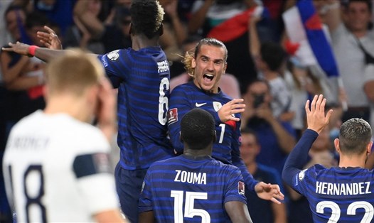 Đội tuyển Pháp đã trở lại với cảm giác chiến thắng sau 5 trận liên tiếp toàn hoà. Ảnh: AFP