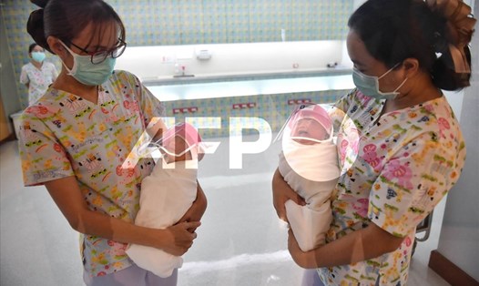Bé sơ sinh trong một bệnh viện ở Thái Lan. Ảnh minh họa. Ảnh: AFP