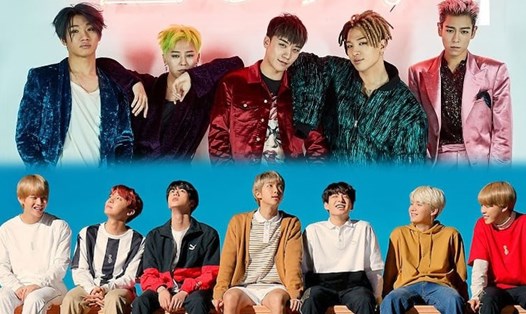 Big Bang và BTS lọt top những nhóm nhạc xuất sắc nhất Kpop. Ảnh: Xinhua.