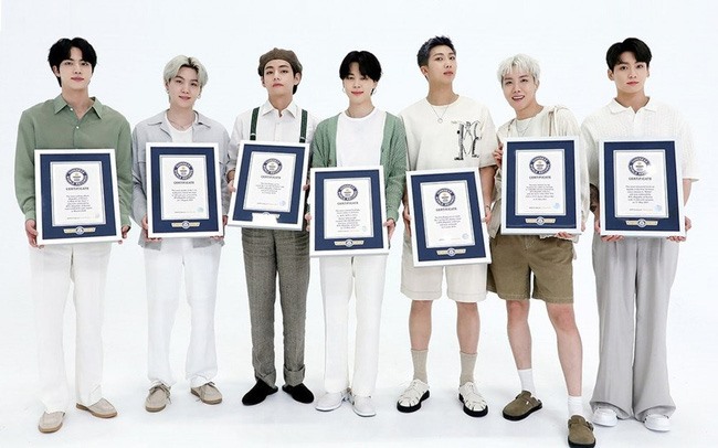 Nhóm nhạc nam BTS. Ảnh: Xinhua.