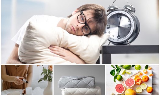Những thói quen lành mạnh giúp bạn khắc phục tình trạng mất ngủ tại nhà. Đồ hoạ: Á.N
