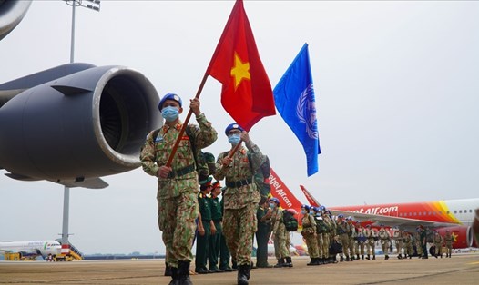 Các chiến sĩ gìn giữ hòa bình của Việt Nam làm nhiệm vụ quốc tế tại Nam Sudan. Ảnh: PHÚC NHÀN