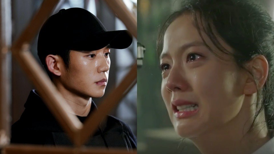 Jung Hae In không giấu được sự lo lắng cho Jisoo - BlackPink khi cô bỏ trốn. Ảnh: NSX.