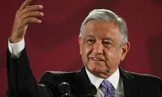 Tổng thống Mexico Andres Manuel Lopez Obrador đã thông báo kết quả xét nghiệm dương tính với COVID-19 lần thứ hai. Ảnh: AFP