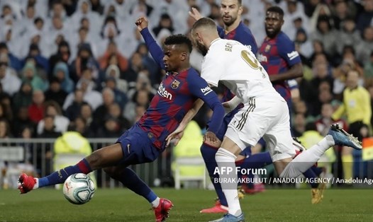 Benzema sẽ tiếp tục cùng Real Madrid hạ Barcelona? Ảnh: AFP