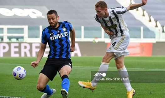 Juventus đang thất thế trước Inter Milan. Ảnh: AFP