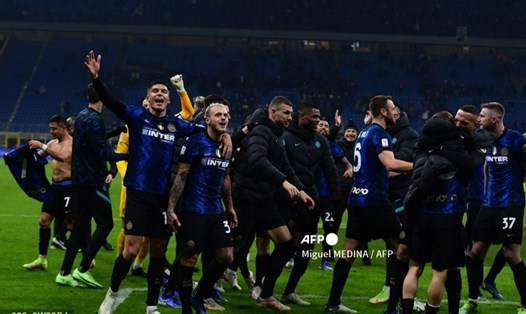 Inter Milan có bàn thắng đúng phút 120 để vượt qua Juventus và giành Siêu cúp Italia. Ảnh: AFP