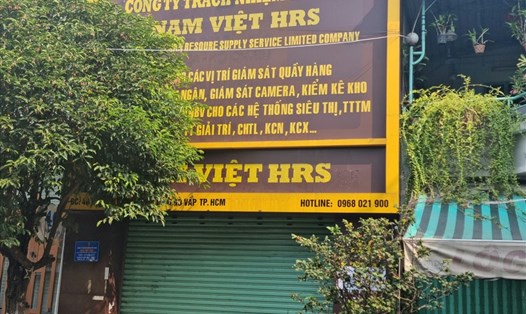 Công ty TNHH Nam Việt HRS mạo danh siêu thị đã đóng cửa sau khi Báo Lao Động phản ánh. Ảnh: Nam Hiệp