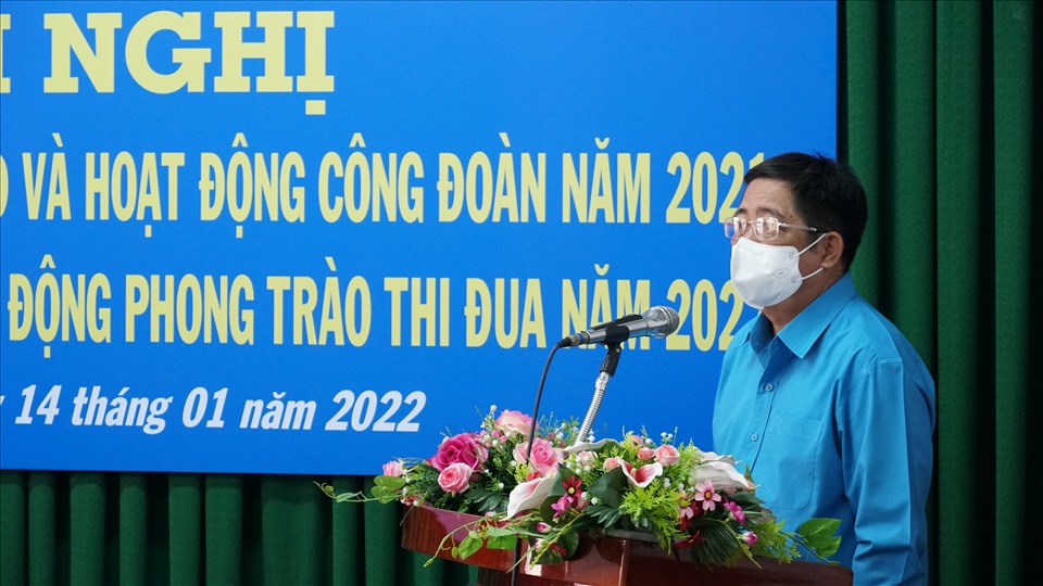 Đồng chí Nguyễn Thanh Sơn - Chủ tịch LĐLĐ tỉnh Sóc Trăng - thông tin về kỳ họp BCH Tổng LĐLĐ Việt Nam vừa qua.